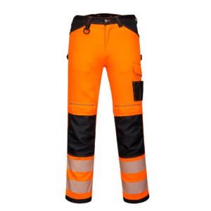 PW3 Hi-Vis Pantaloni stretch greutate redusa Portocaliu/Negru