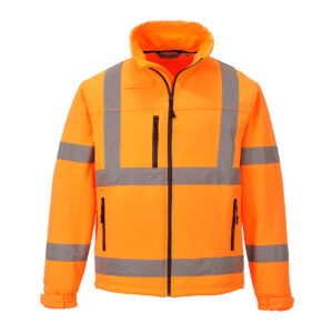 Jacheta HiVis Classic Softshell (3L) Portocaliu