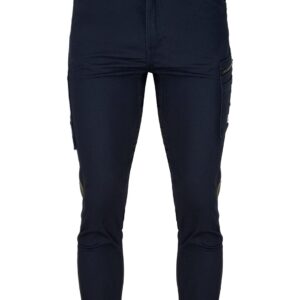 Pantaloni TUBBOS in talie, bleumarin/kaki